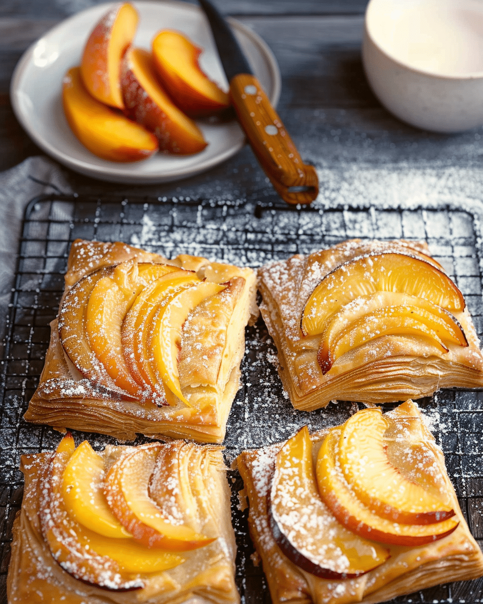 Peach Puff Pastry