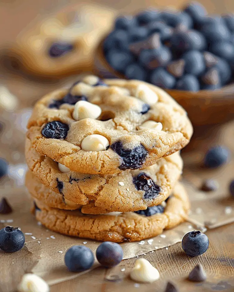 Blueberry White Chocolate Chip Cookies