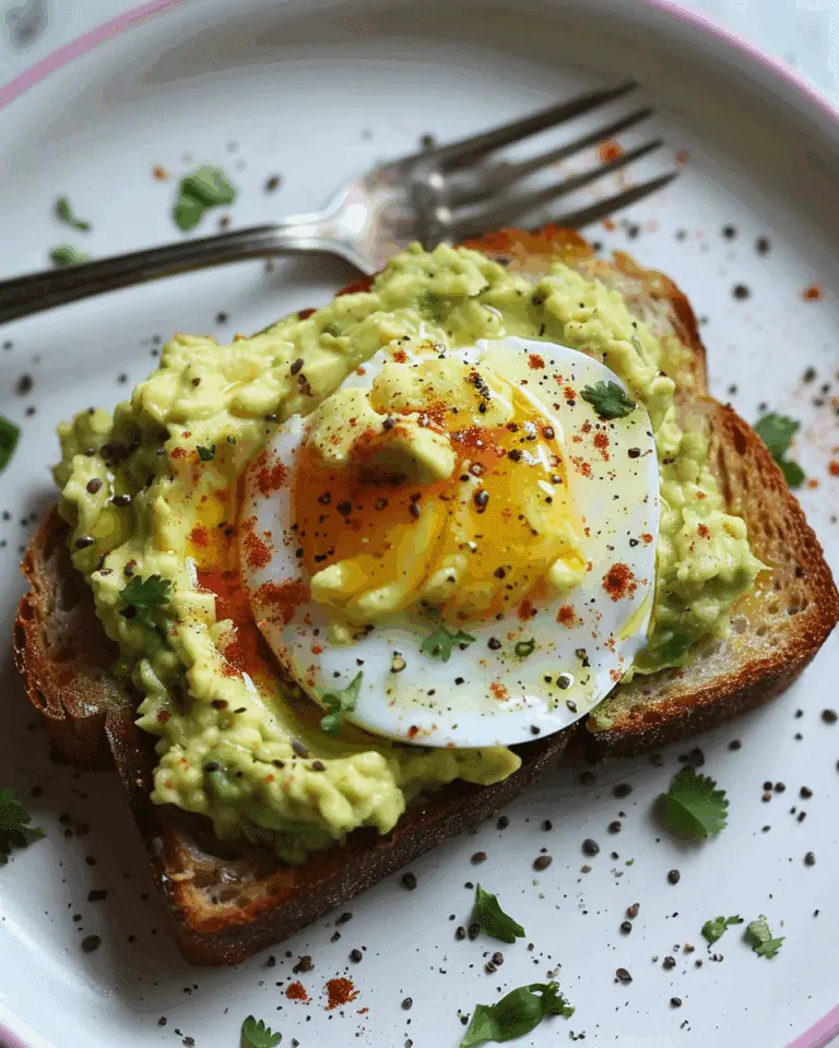 Breakfast Avocado Toast with Eggs