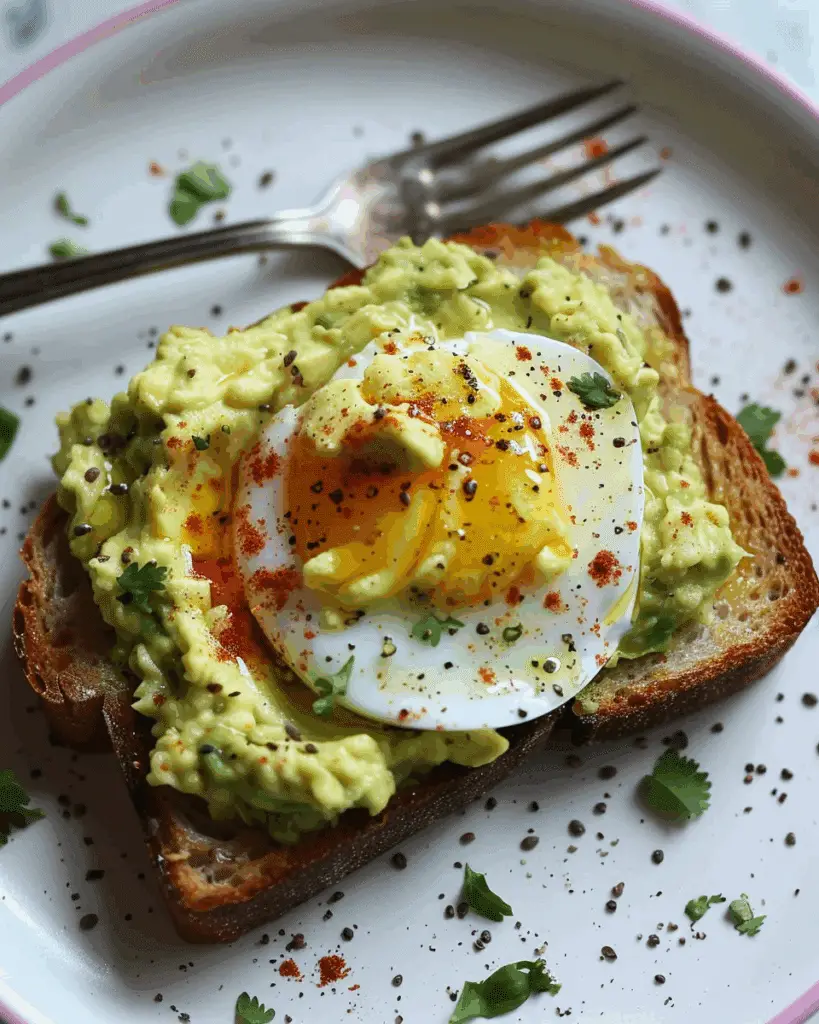 Breakfast Avocado Toast with Eggs