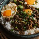 Cantonese Ground Beef Rice and Eggs (窝蛋牛肉)