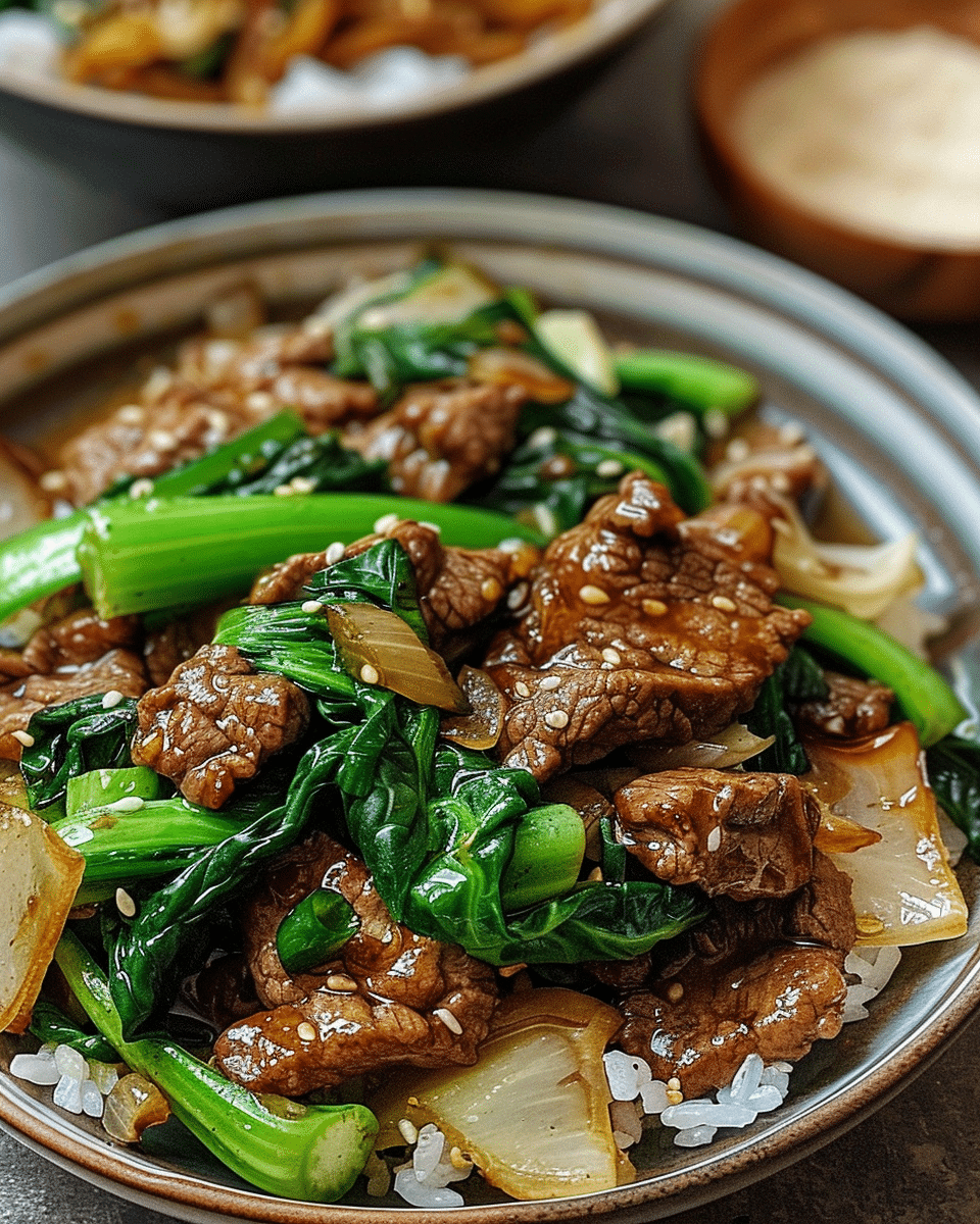 Delicious and Easy Beef Bok Choy Stir‑Fry with Garlic Soy Sauce