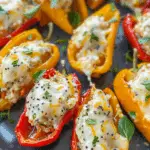 Easy Cheese and Everything Bagel-Stuffed Mini Peppers Recipe