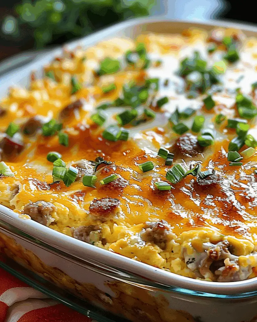 Easy Sausage Egg Casserole