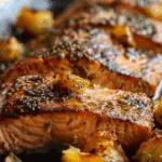 Maple-Roasted Salmon with Delicata & Garlic Butter
