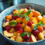 Summer Peach Fruit Salad