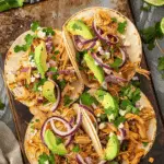 Healthy Crockpot Chicken Tacos