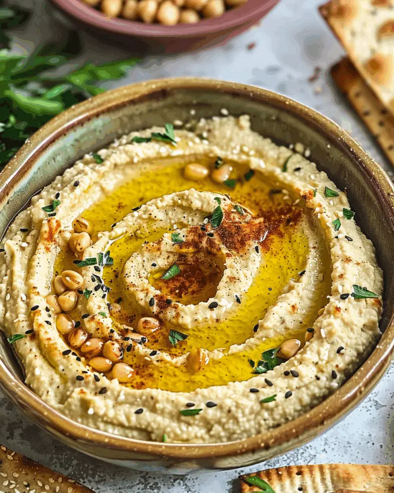 Creamy Homemade Hummus: Simple Recipe for Delightful Dips