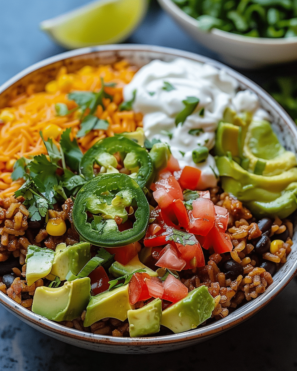 Savory Taco Rice Bowl Recipe