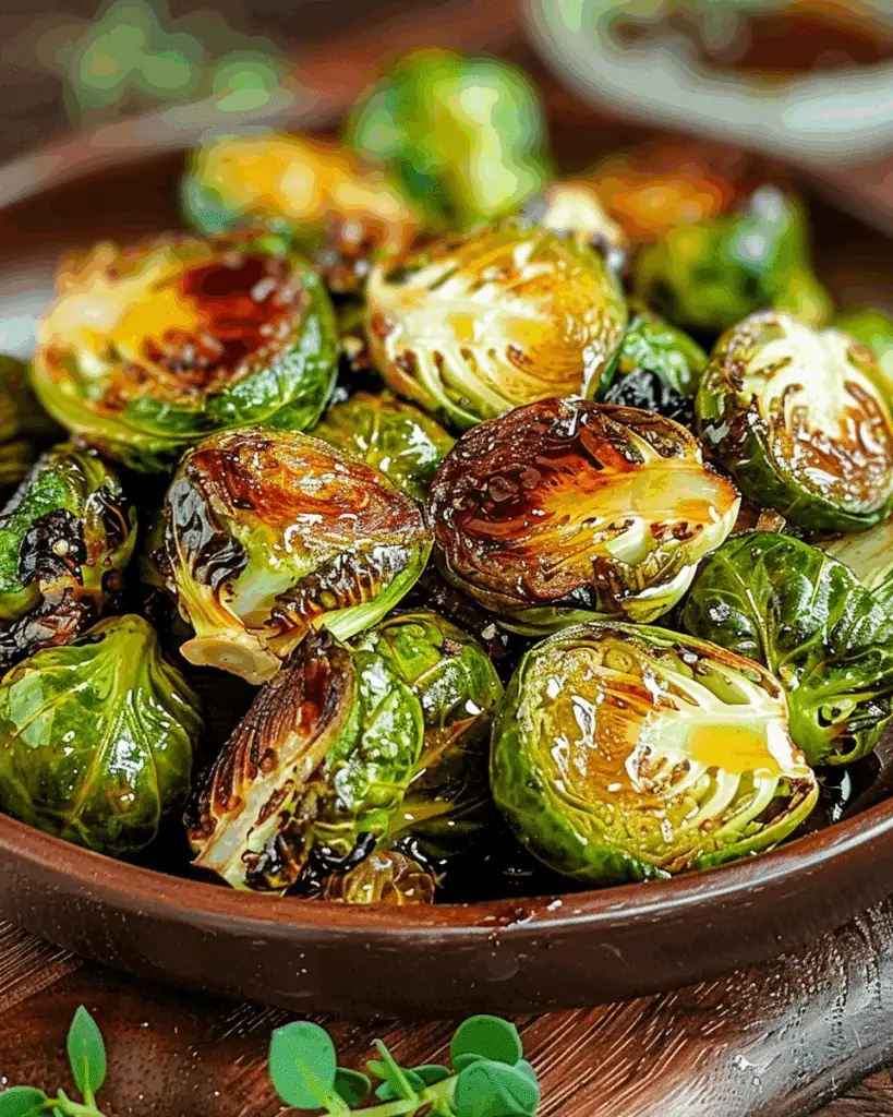 Air Fryer Honey Mustard Brussels Sprouts Delight