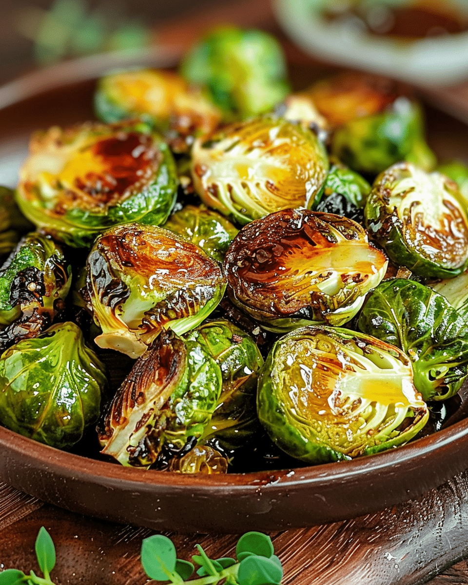 Air Fryer Honey Mustard Brussels Sprouts Delight
