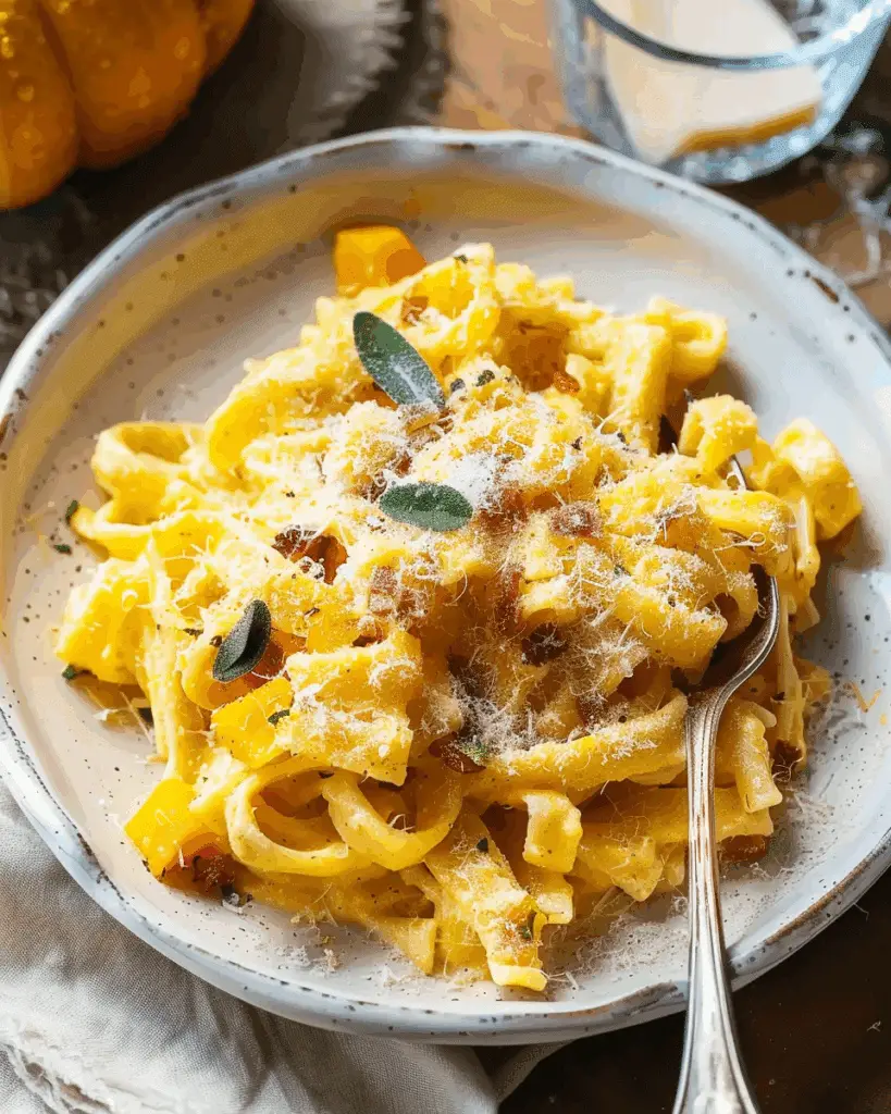 Brown Butter Pumpkin Alfredo Pasta: A Cozy, Quick Halloween Dinner
