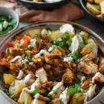 Chicken Shawarma Potato Bowls