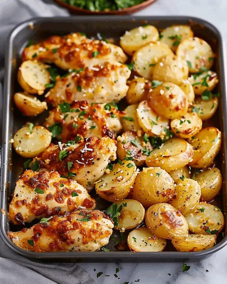 Garlic Parmesan Chicken Potatoes: A Simple Weeknight Dinner Recipe