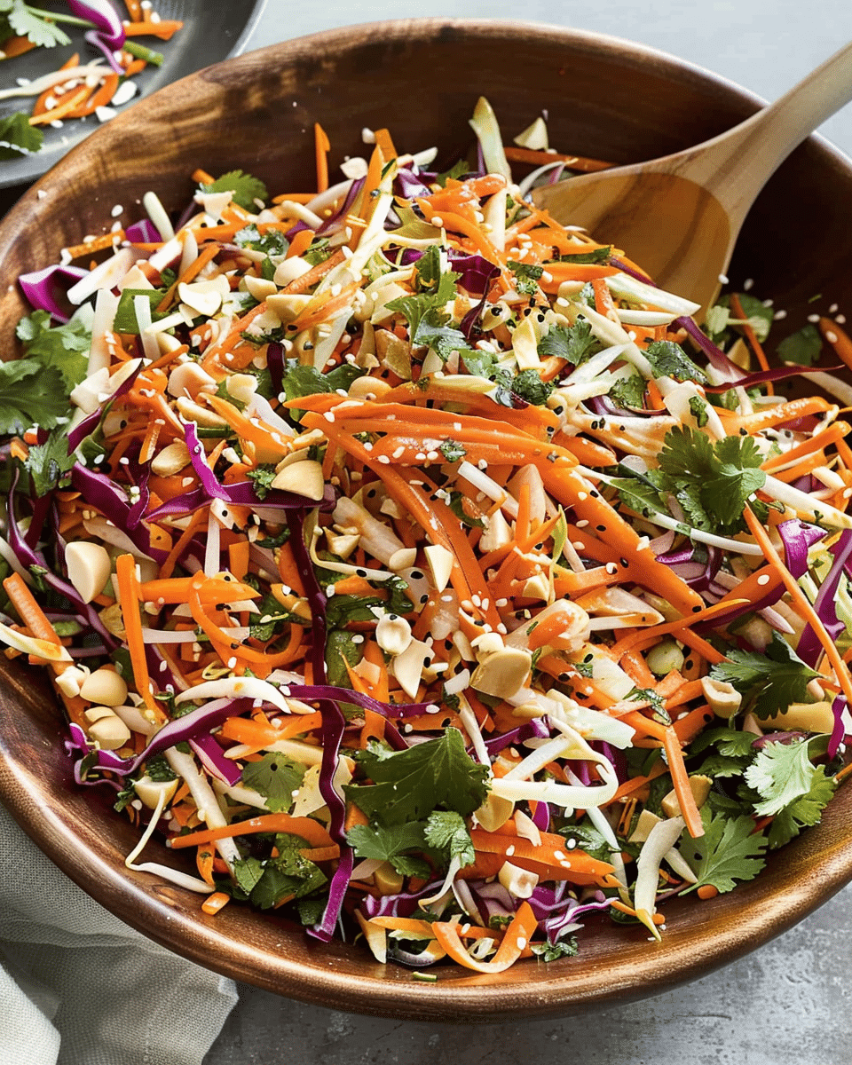 Asian Crunch Salad with Ginger Lime Dressing