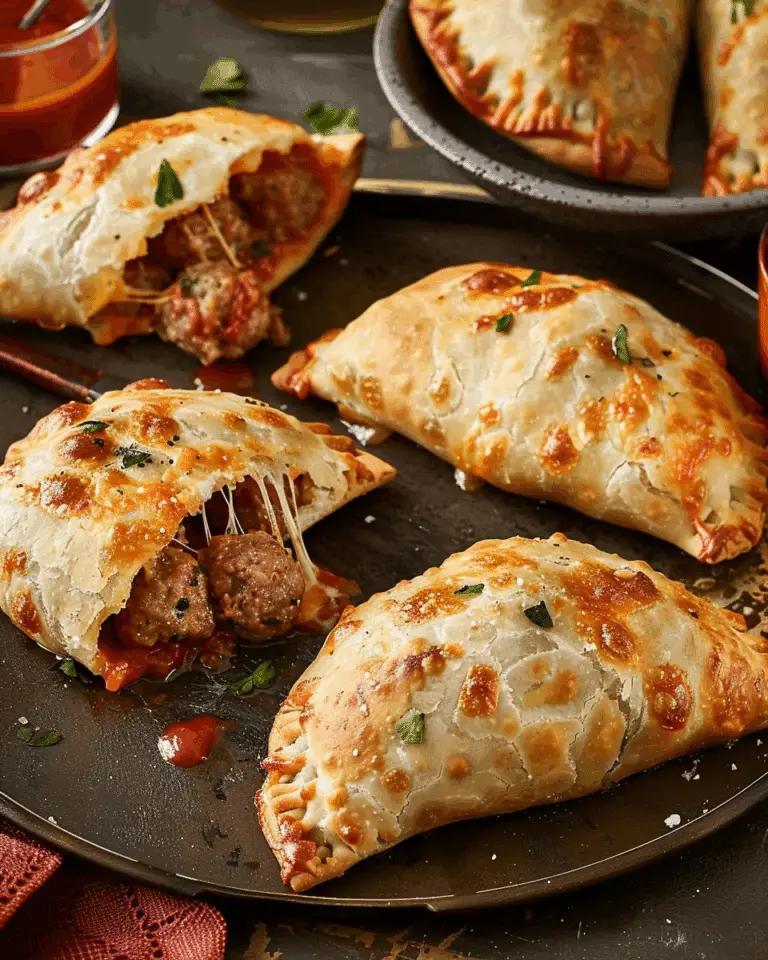 Cheesy Meatball Pockets