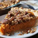Sweet Potato Pie with Pecan Praline Crunch