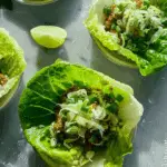 Lettuce Cups with Scallion Lime Dressing