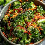 Crispy Asian Sesame Broccoli Salad