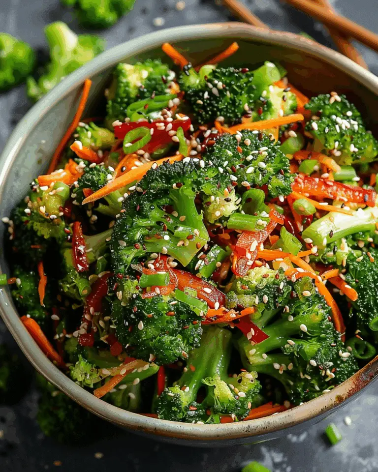 Crispy Asian Sesame Broccoli Salad