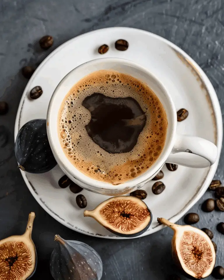 English Coffee with Roasted Figs