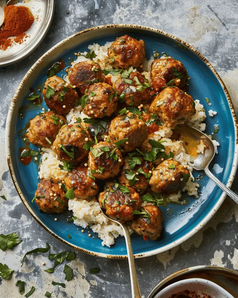 Moroccan-Spiced Chicken Meatballs
