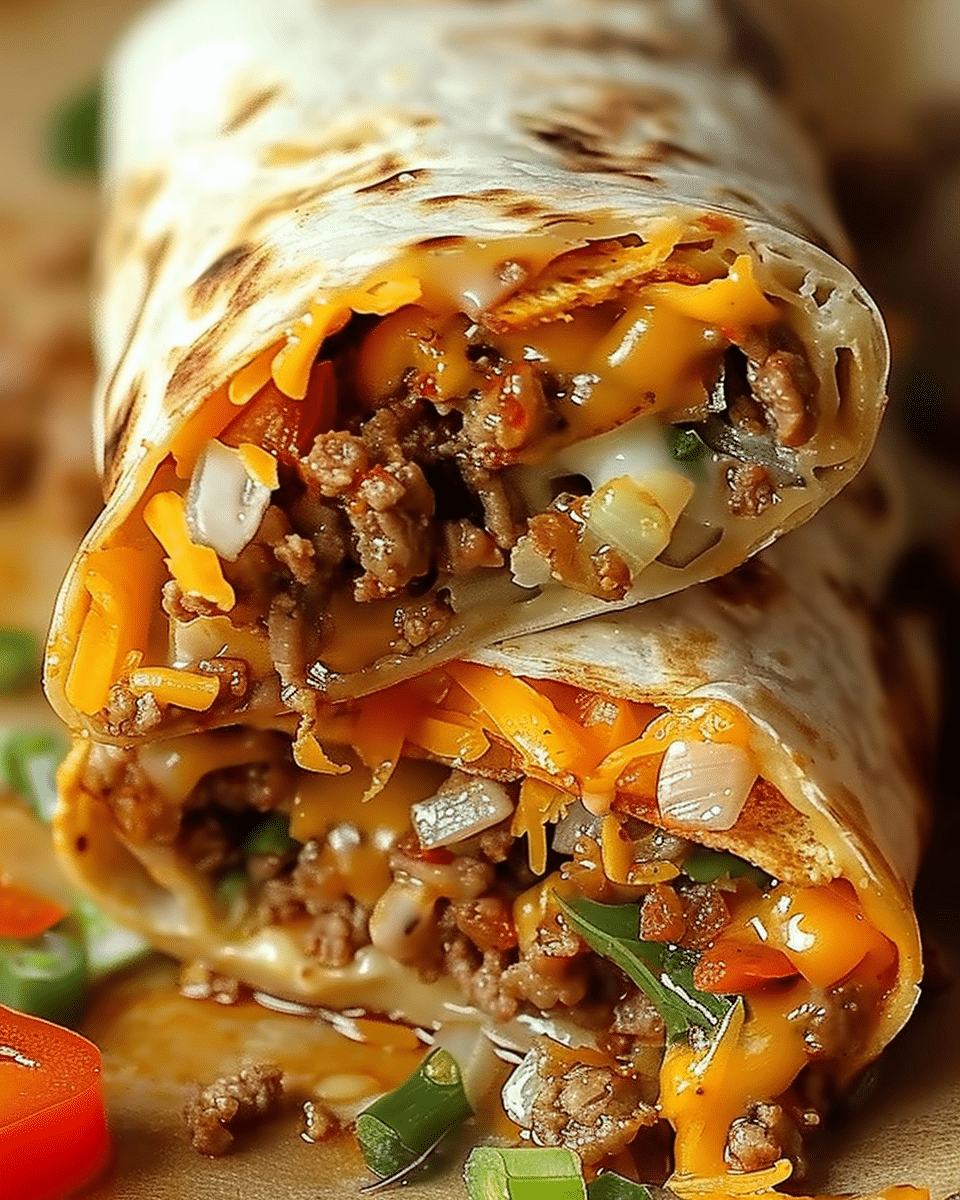Nacho Cheese Beef Wrap