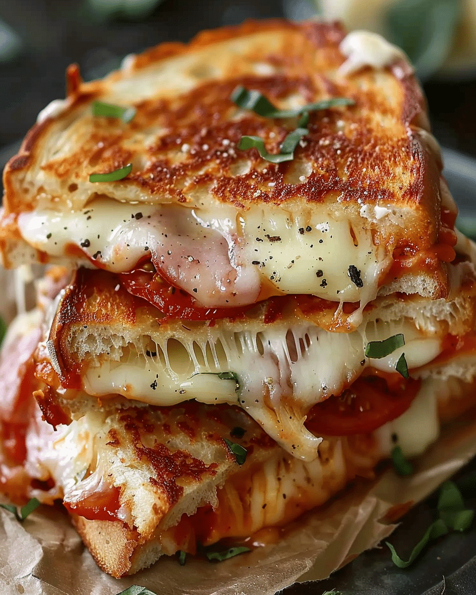 Pizza Grilled Cheese Sandwiches