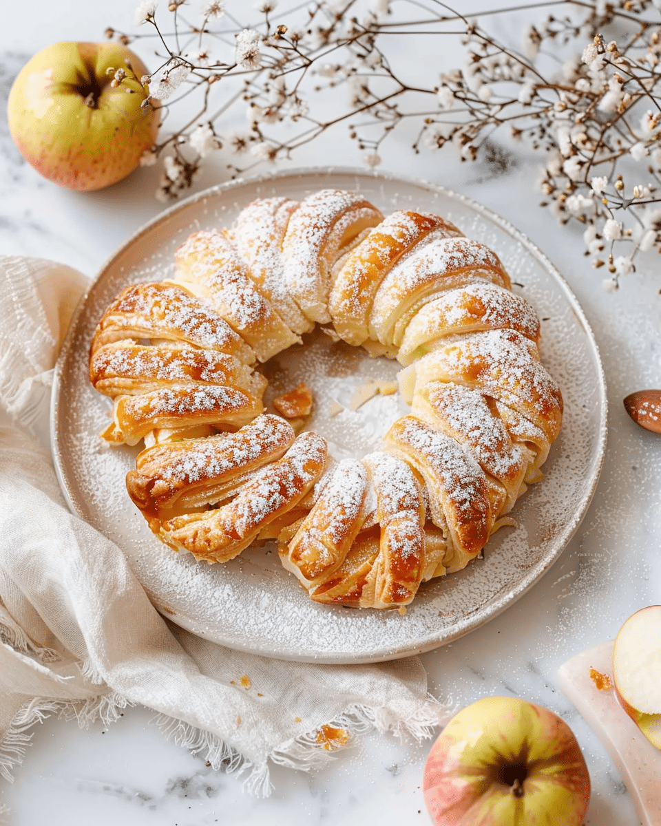 Apple Rings with Puff Pastry