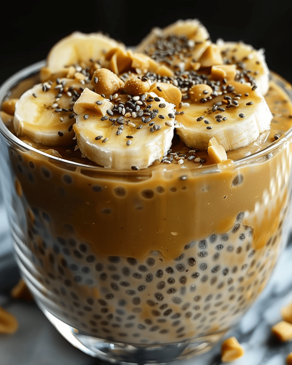 Peanut Butter Banana Chia Pudding