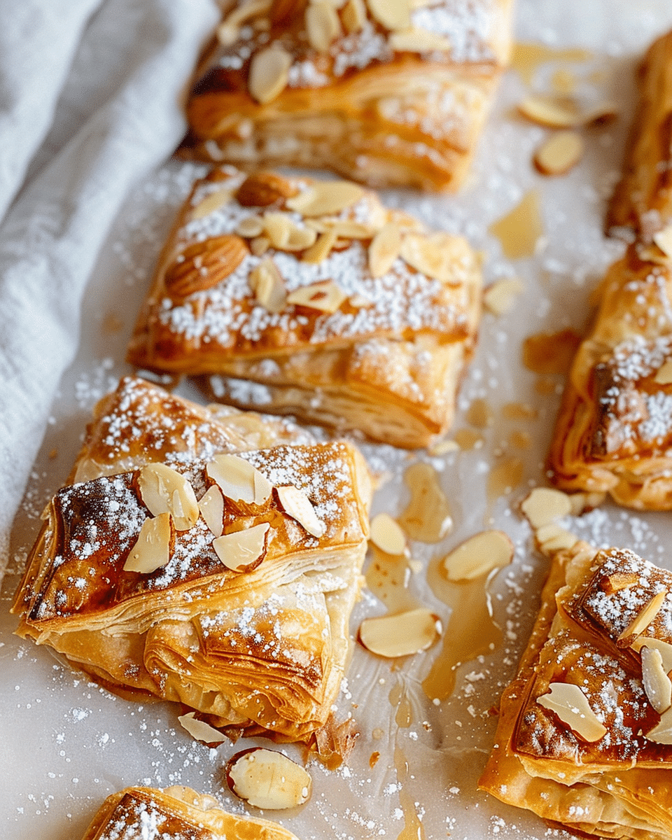 Almond Danishes – Simple Puff Pastry Recipe