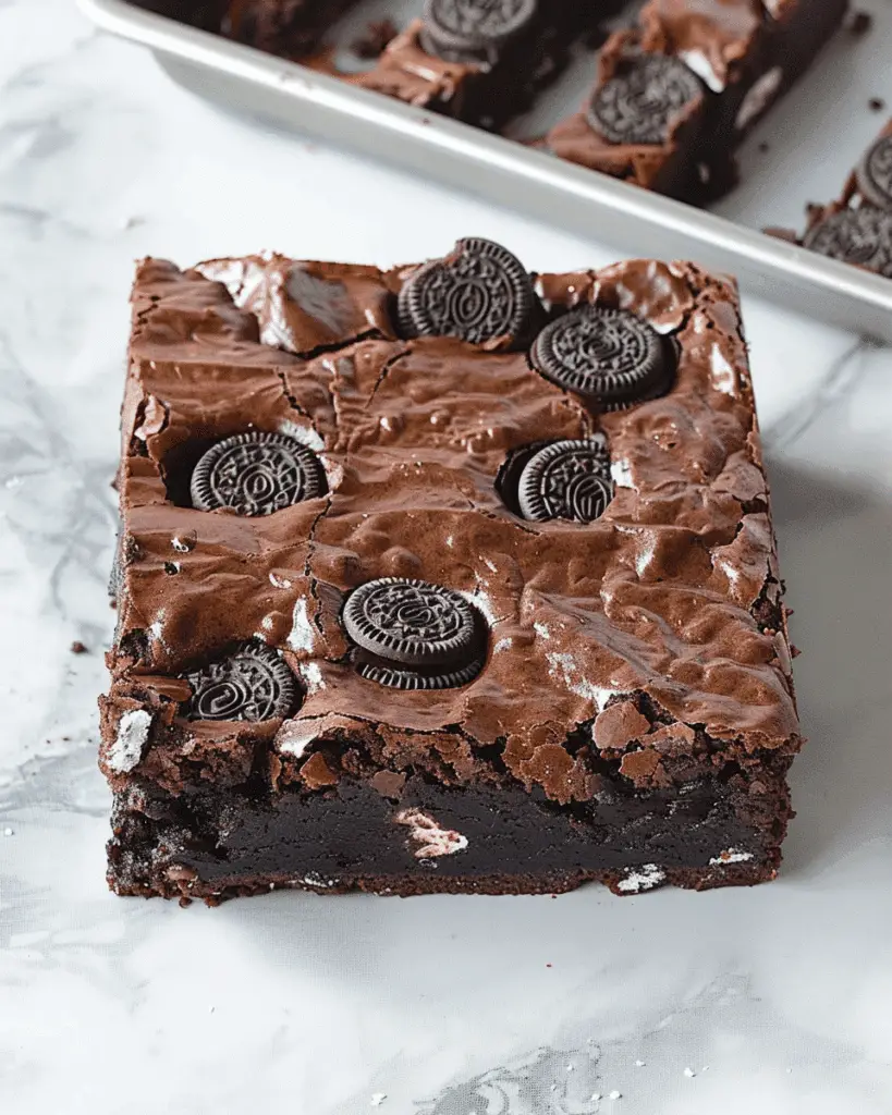Easy Fudgy Oreo Brownie Recipe