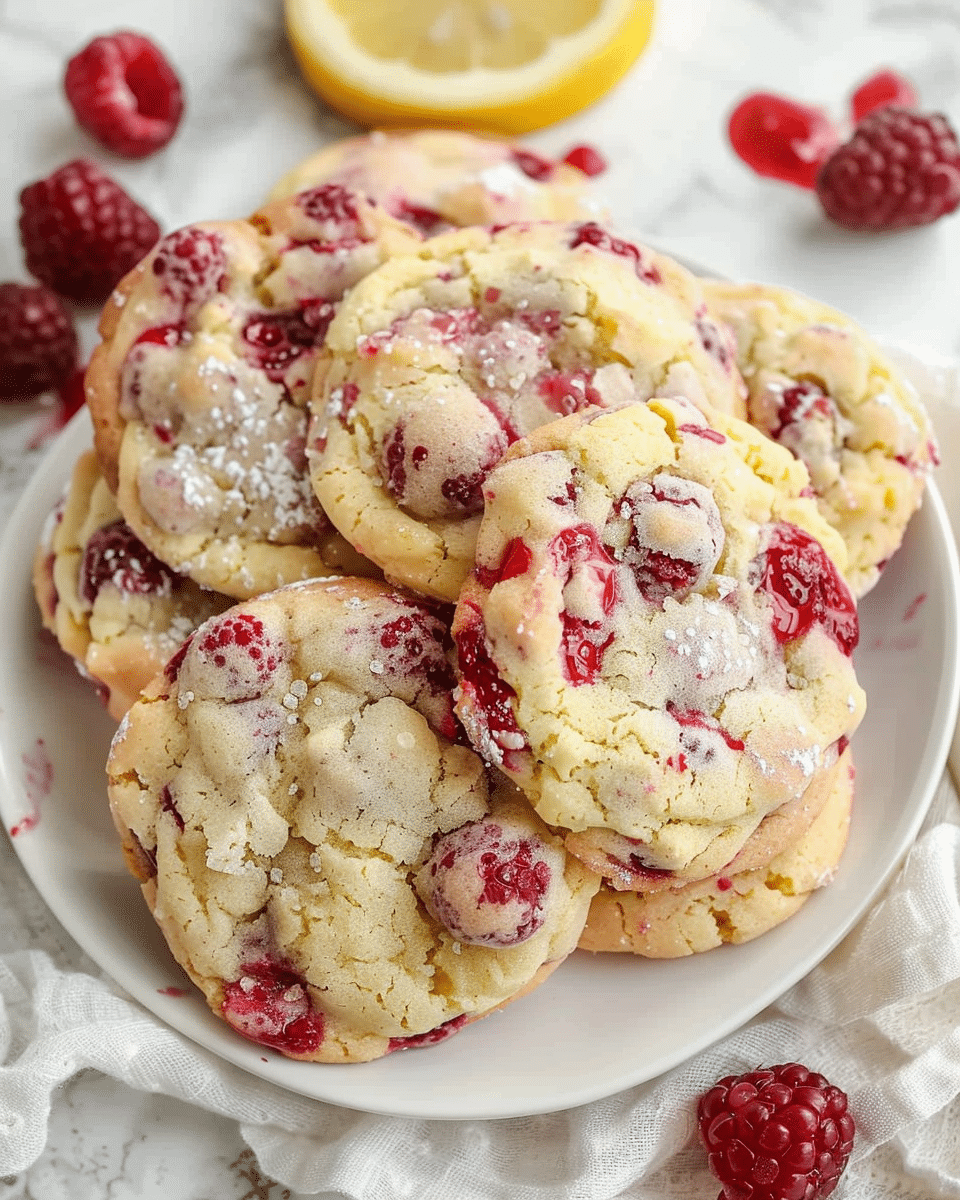 White Chocolate Raspberry Cookies