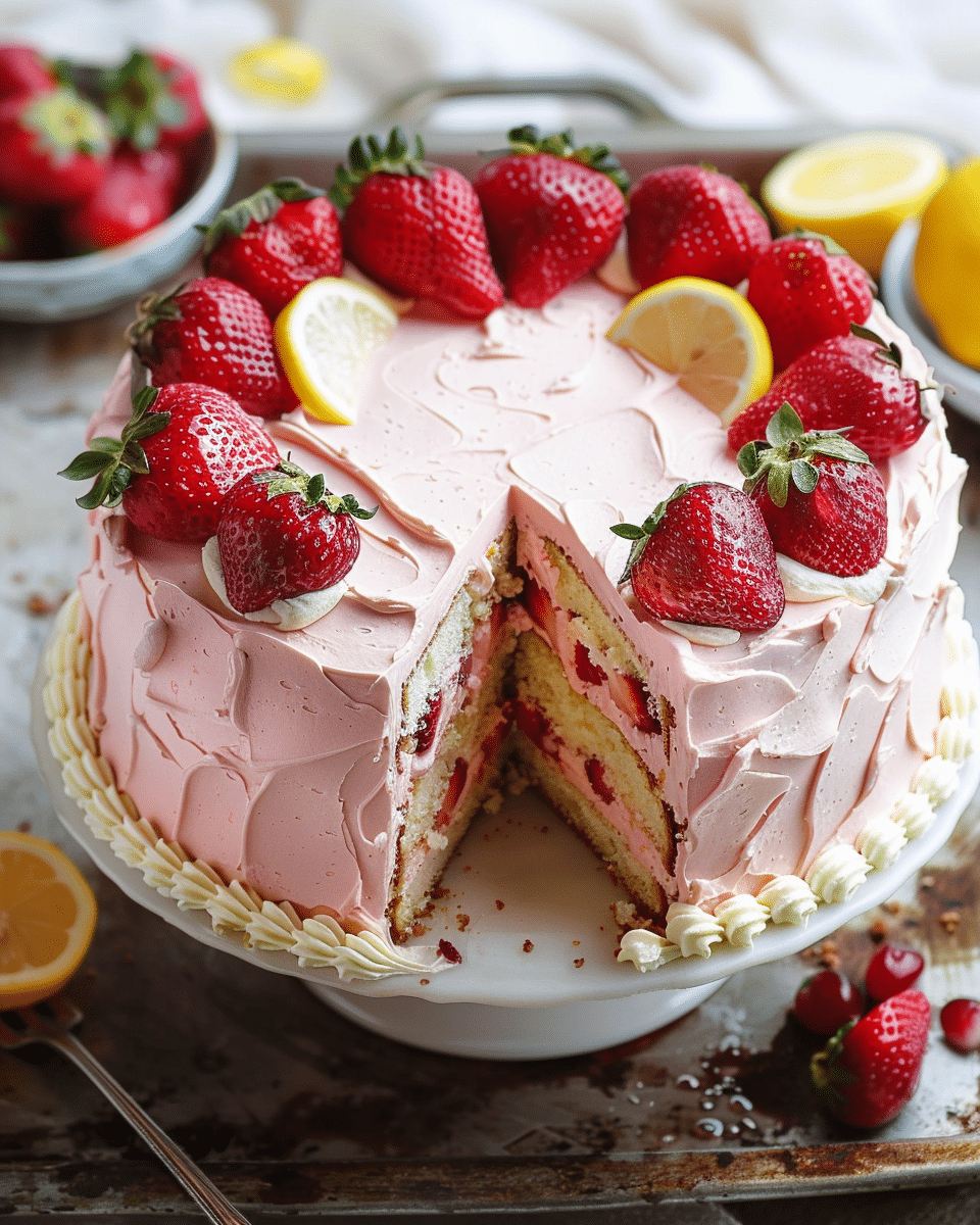 Strawberry Lemon Cake