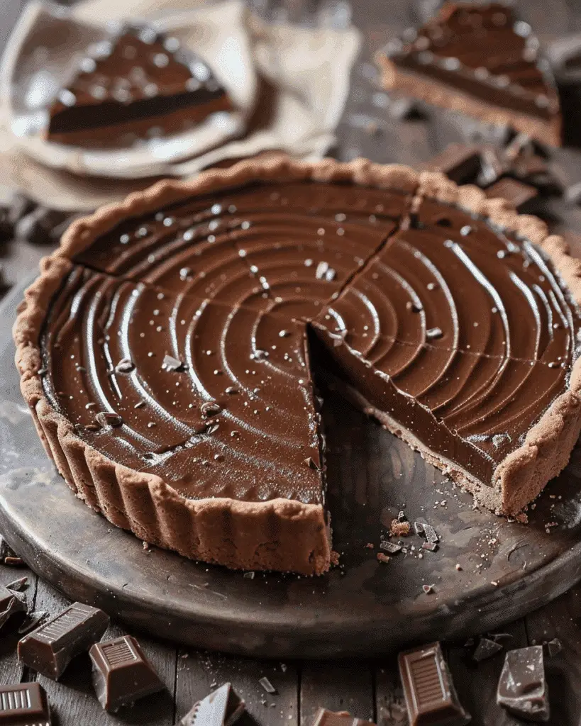 Nostalgic Chocolate Tart Joy