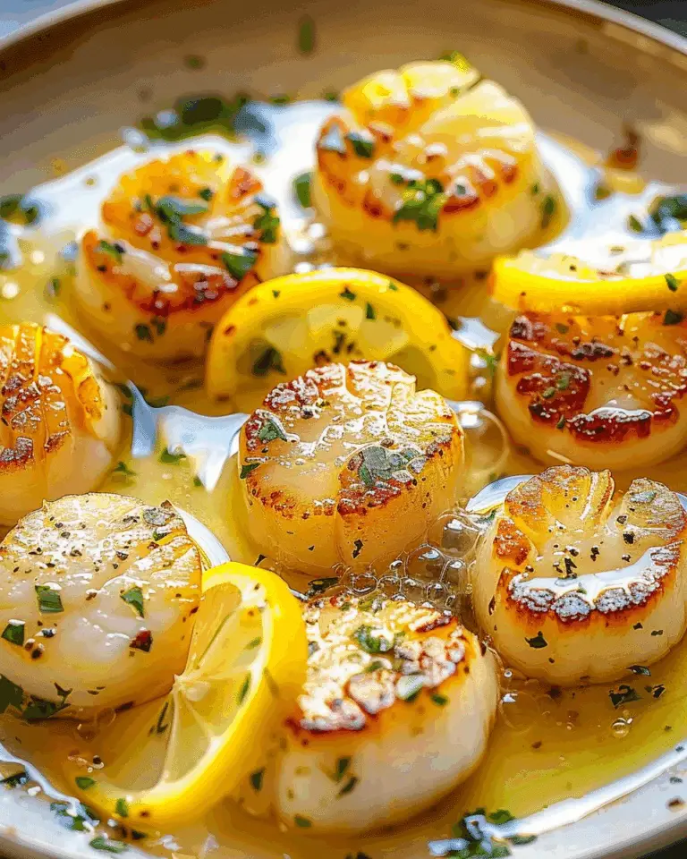 Lemon Garlic Butter Scallops