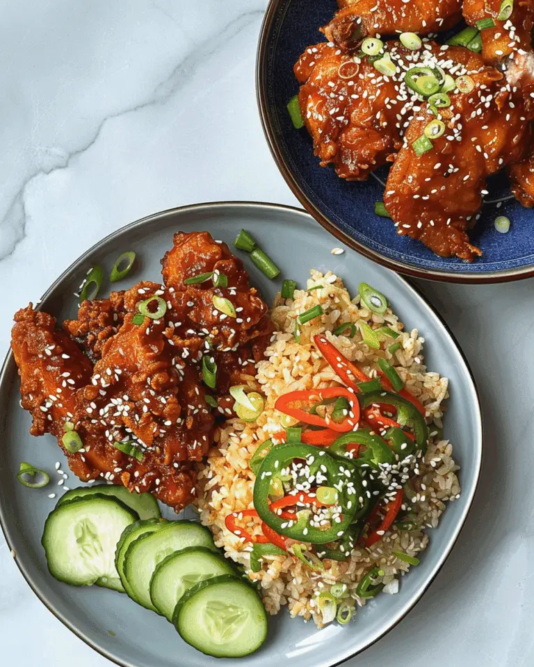 Korean “Fried” Chicken Plate (Air Fryer, Macro-Friendly)