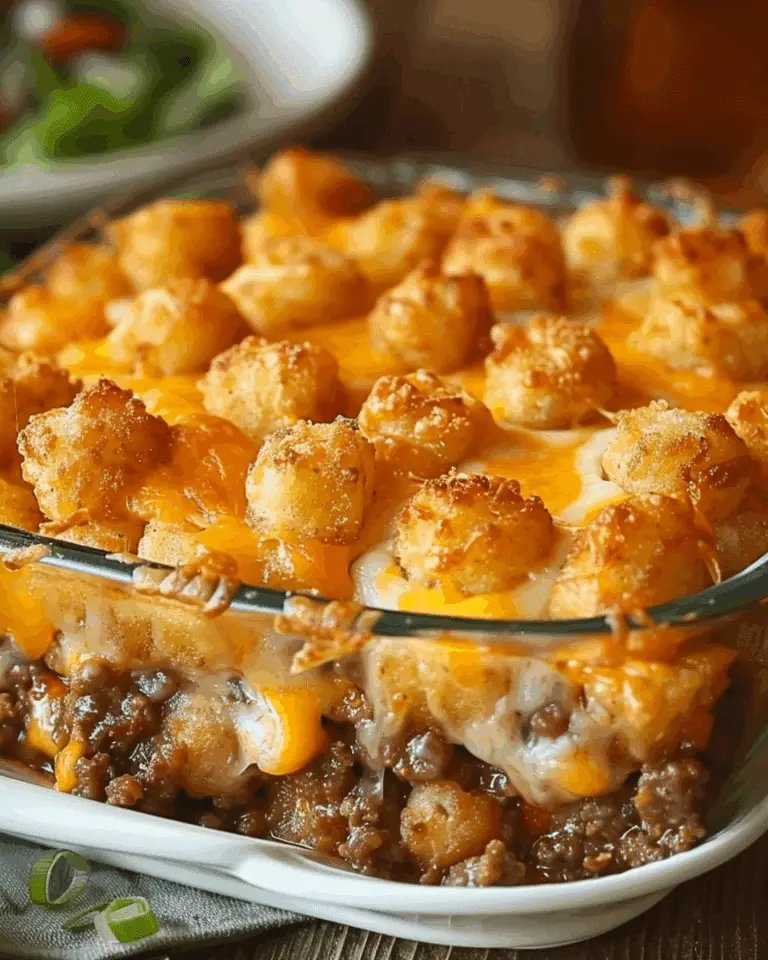 Tater Tot Casserole with Ground Beef