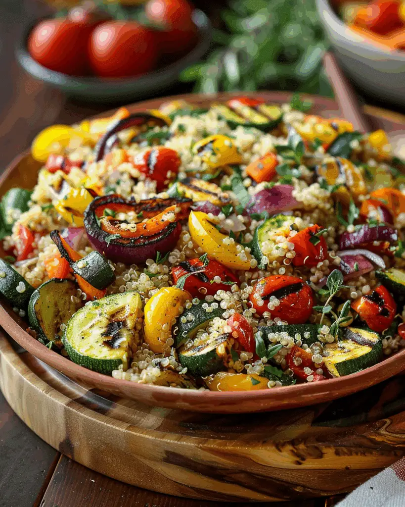 Grilled Veggie Quinoa Salad Recipe