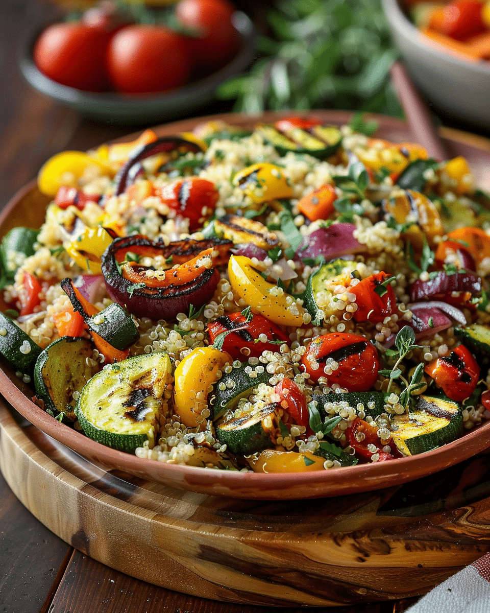 Grilled Veggie Quinoa Salad Recipe