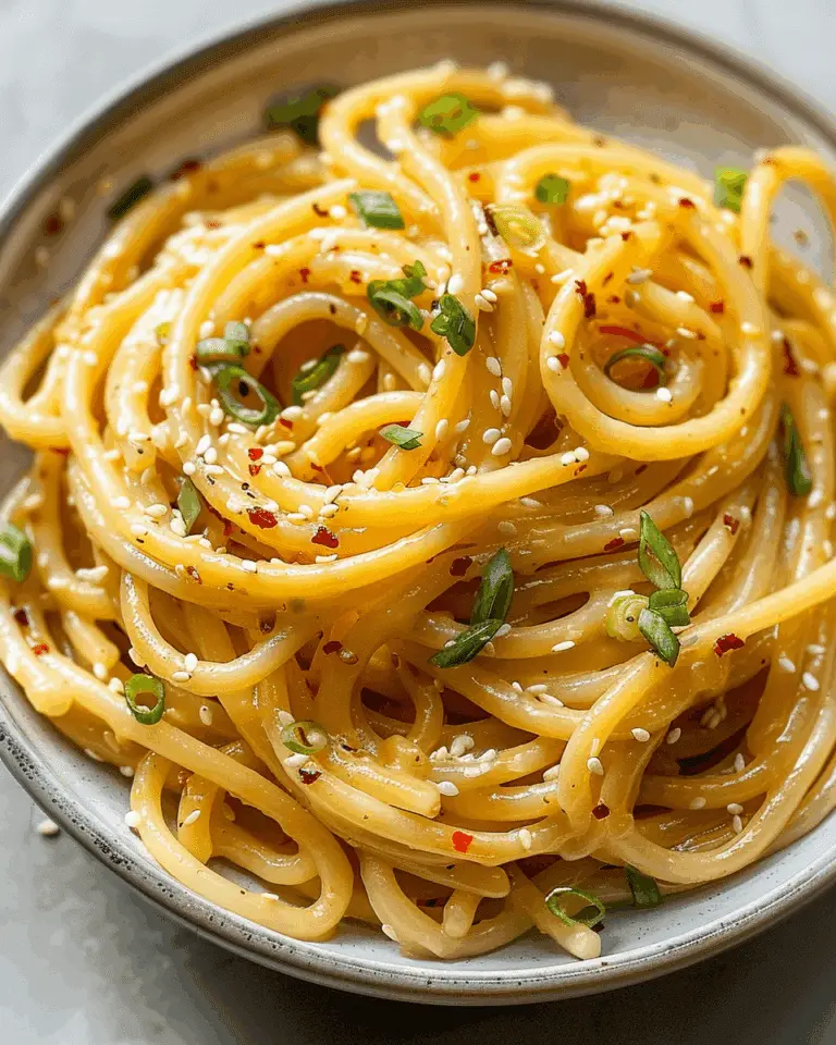 Summer Cold Sesame Noodle Pasta Recipe