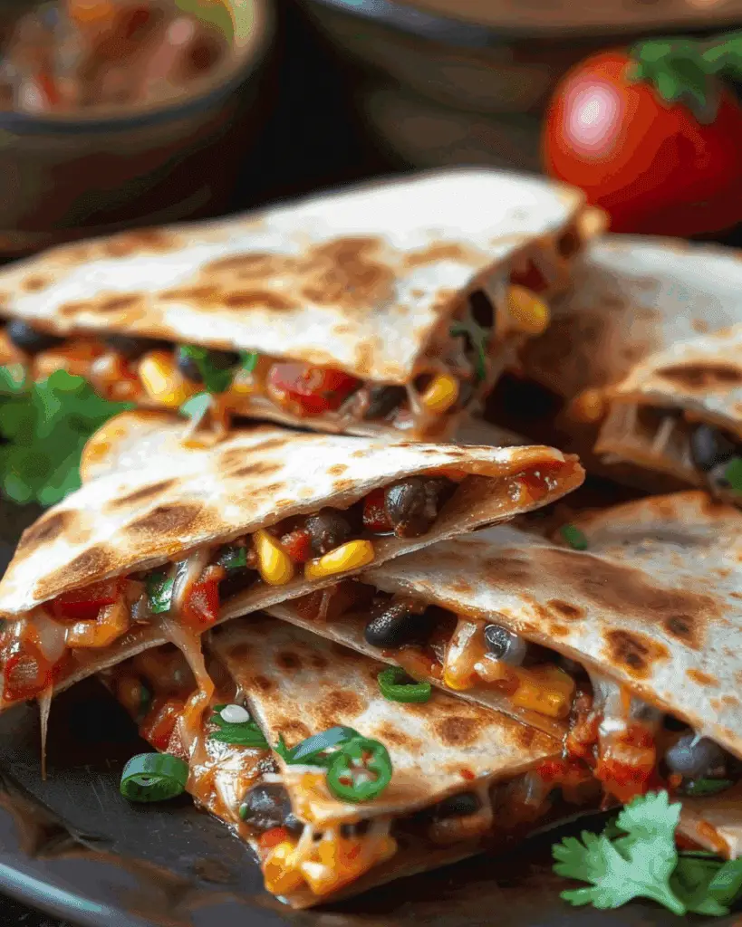 Spicy Black Bean Quesadilla Bites