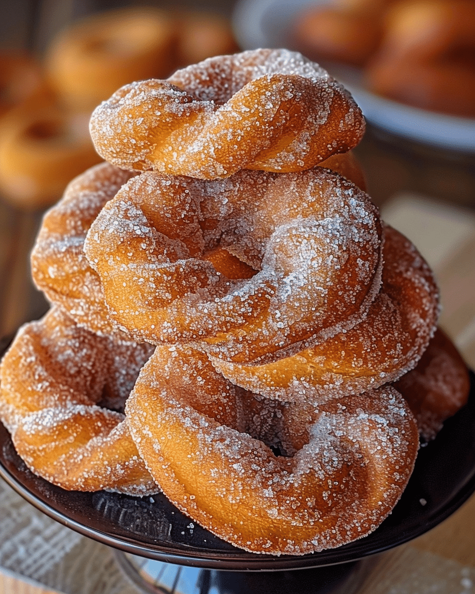 Cinnamon Sugar Twisted Donuts