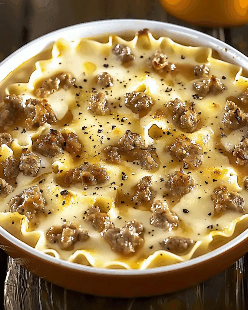 Alfredo Lasagna Soup