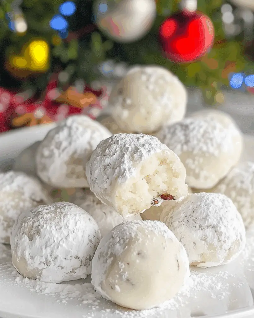 Buttery Pecan Snowball Cookies