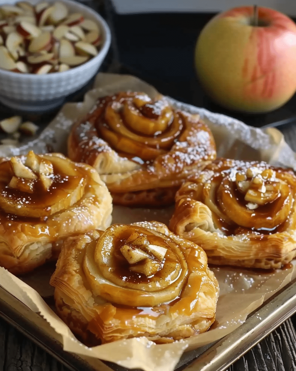 Caramel Apple Puff Pastry