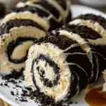 Oreo Cream Cheese Cheesecake Sushi Roll Dessert