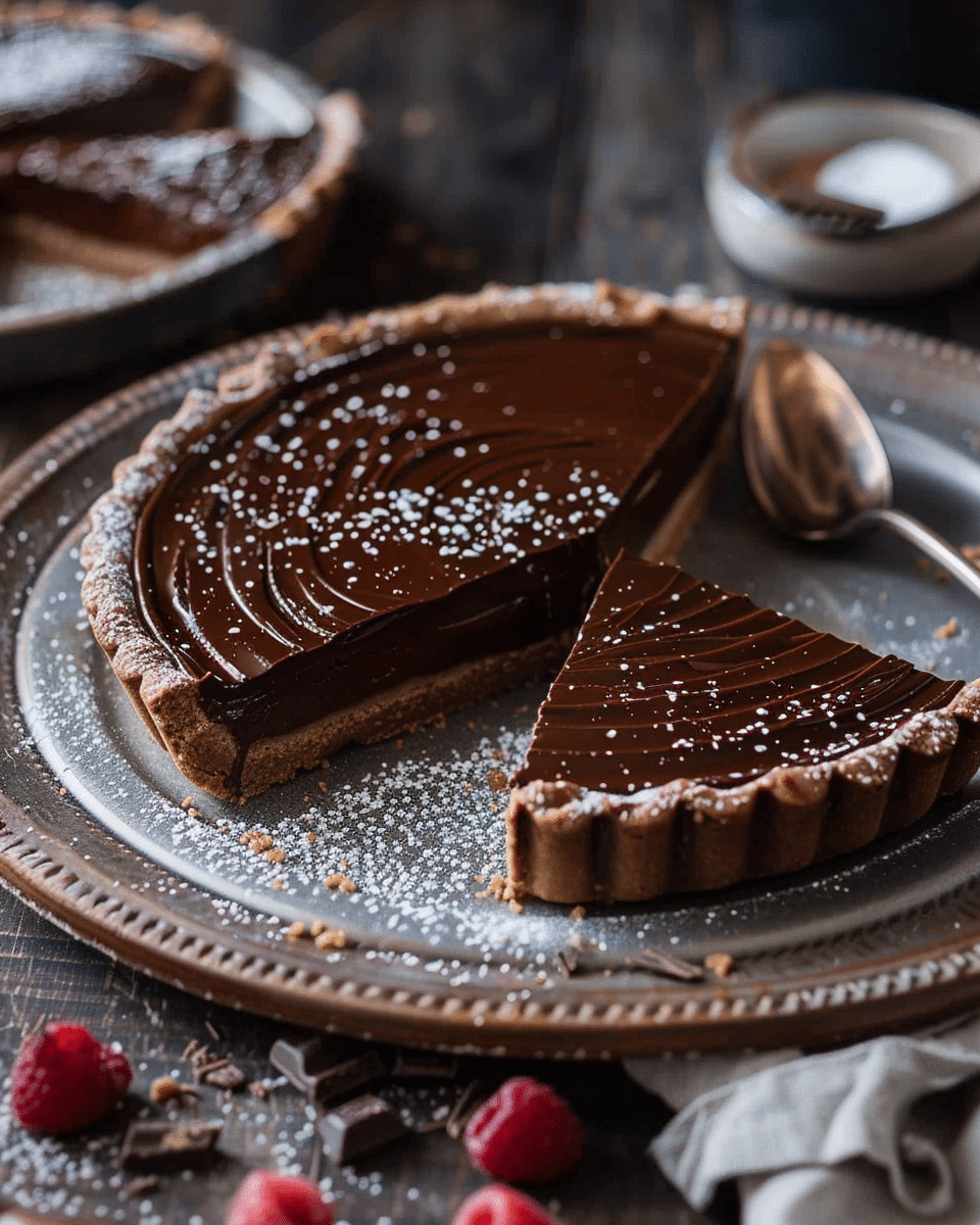 Nostalgic Chocolate Tart Joy