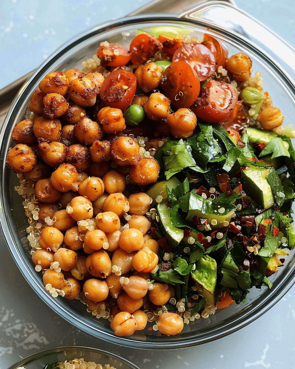 Crispy Chickpea & Quinoa Buddha Bowl