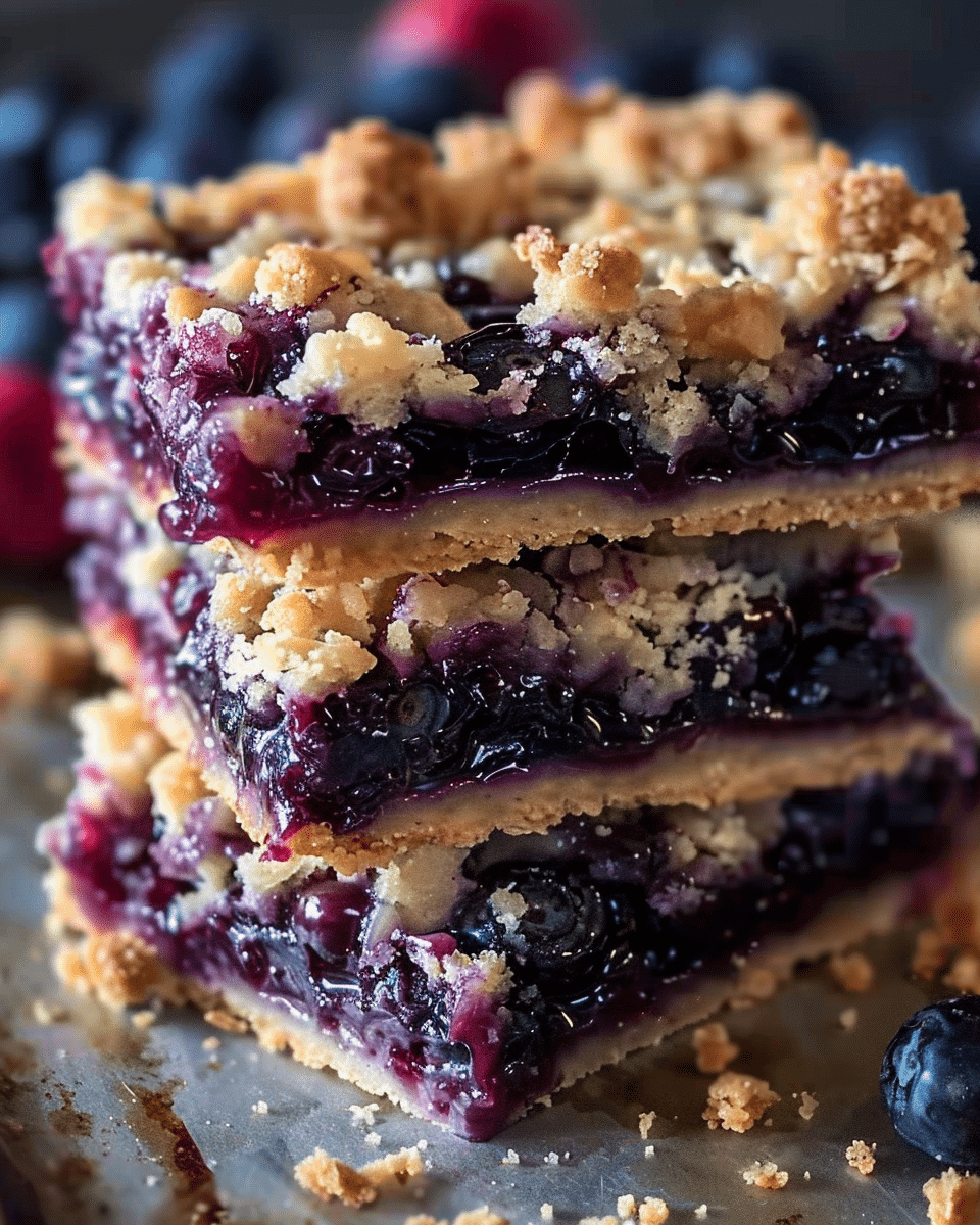 Blueberry Crumble Bars